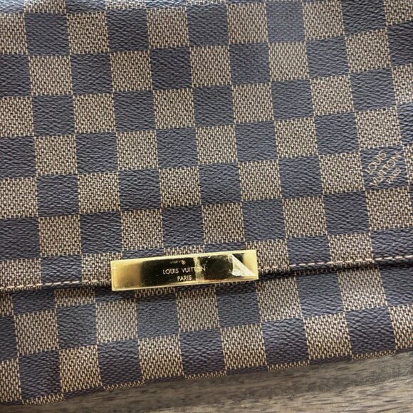 Authentic NEW LOUIS VUITTON Favorite MM Shoulder Bag N41129 Damier ebene - Picture 9 of 15